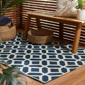 DOOR MATS & OUTDOOR RUGS CHIC GEOMETRIC OUTDOOR RUG 120 X 180 CM